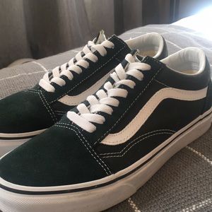 vans old skool forest green